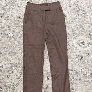 Brown Houndstooth Pants